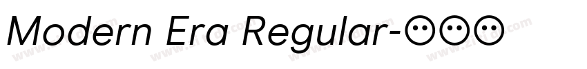 Modern Era Regular字体转换